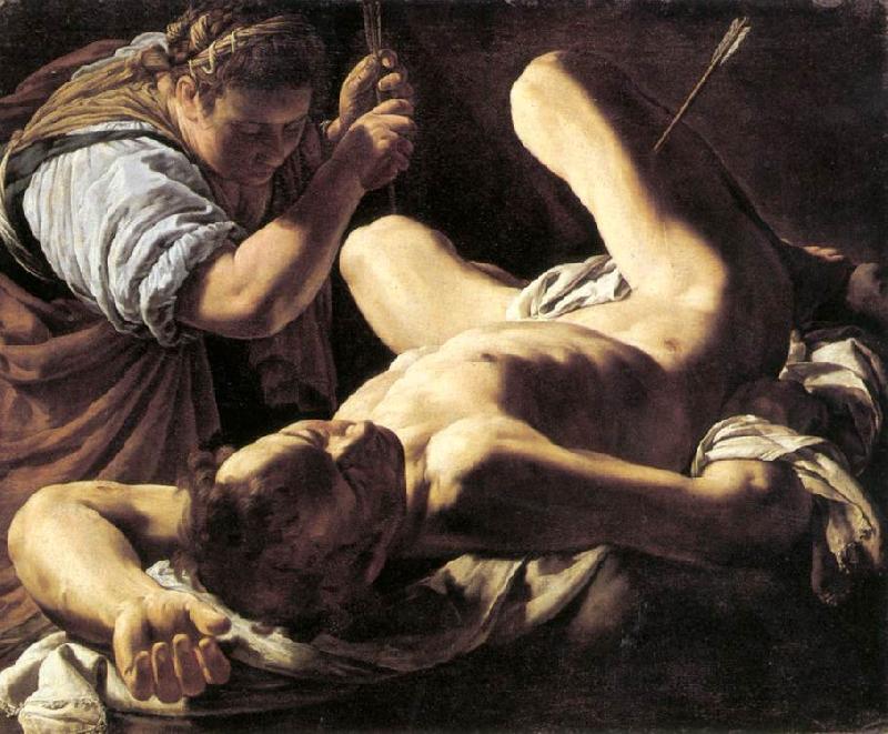 BASSETTI, Marcantonio St Sebastian Tended by St Irene hjhk oil painting image
